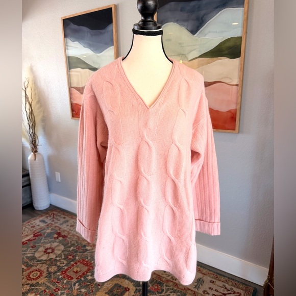 The Limited Sweaters - The Limited Soft Pink V-Neck Sweater